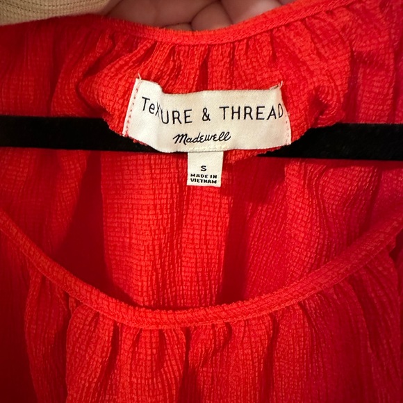 Texture & Thread Peasant Top - Red - Picture 6 of 7